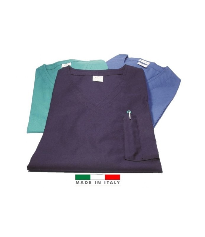 CASACCA BLUE SCURO COLLO A V   TG.XS