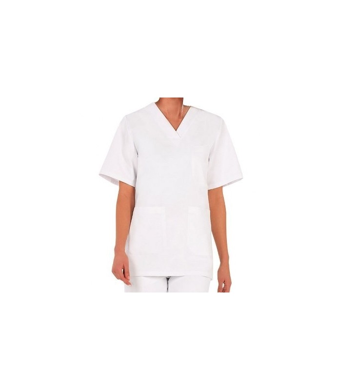 CASACCA BIANCA     COLLO A V  TG.XS