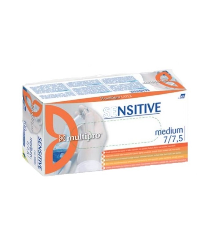 Guanti in lattice con polvere