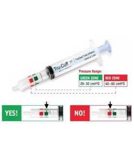 Siringa per pressione cuffia di sonde endotracheali