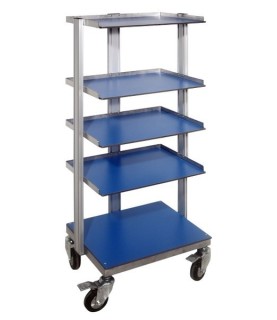 CARRELLO COLONNA INOX/ L/P CM.40X50X135