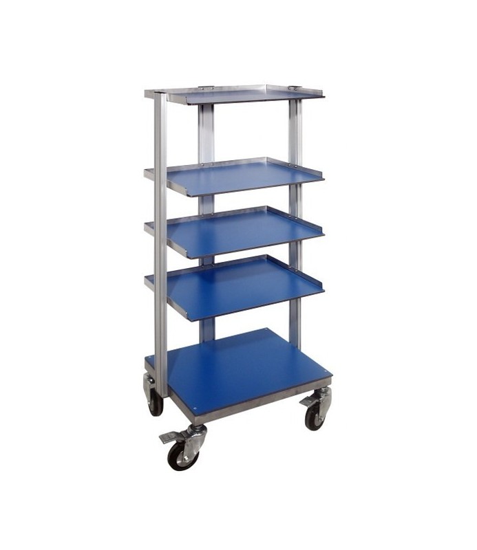 CARRELLO COLONNA INOX/ L/P CM.40X50X135