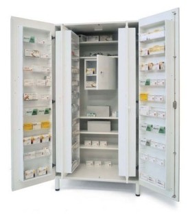 ARMADIO FARMACIA 60 SCOM.5 RIP.+ TESORE