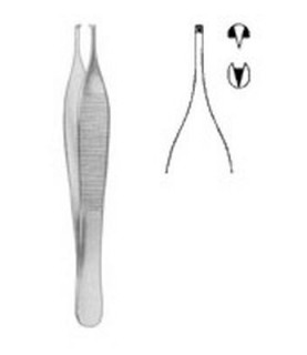 PINZA ADSON AF 1X2 DENTI CM.12