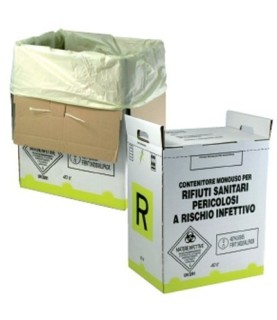 CONTENITORE RIFIUTI CARTONE LT.40