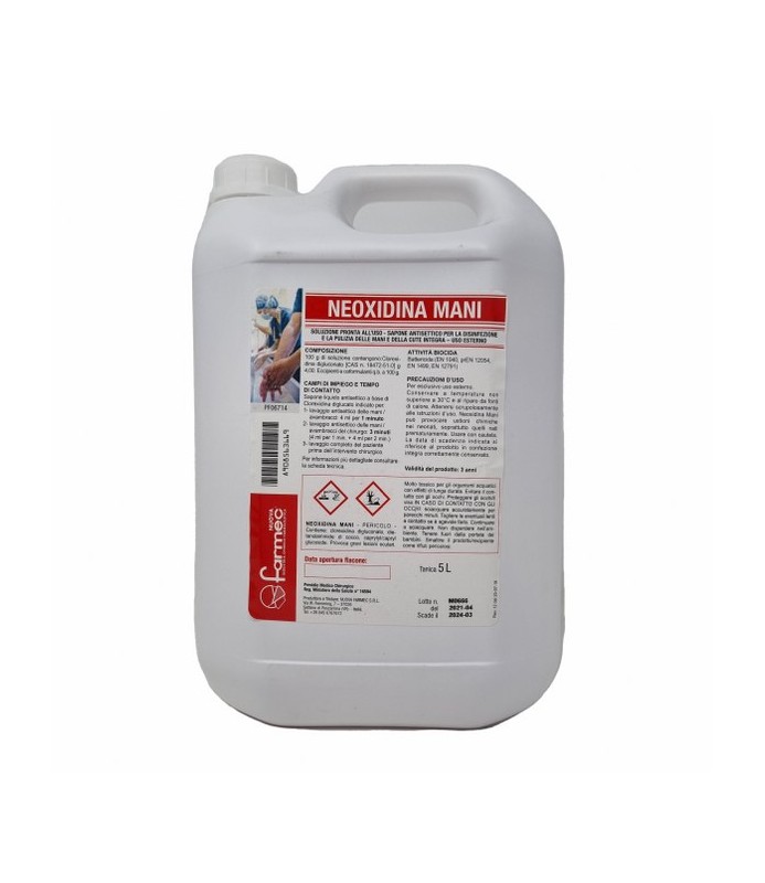 DISINF.NEOXIDINA MANI (CLOREXI.4%) 5 L.