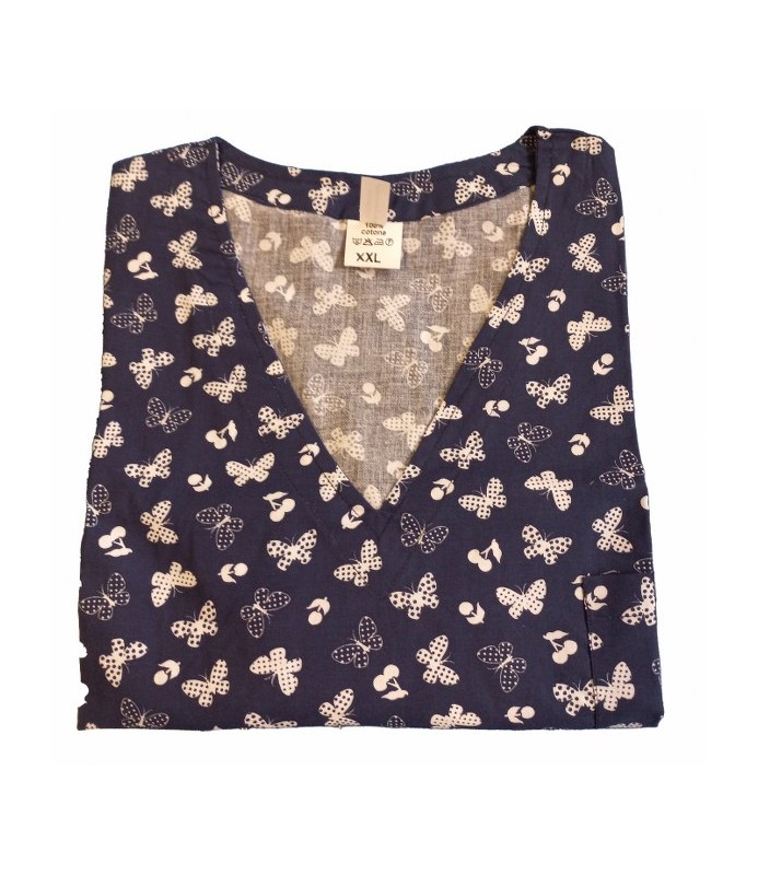 CASACCA BLUE SCURO COLLO A V   TG.XS