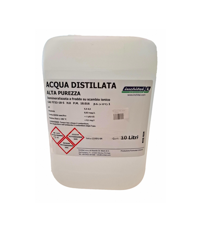 Acqua distillata alta purezza